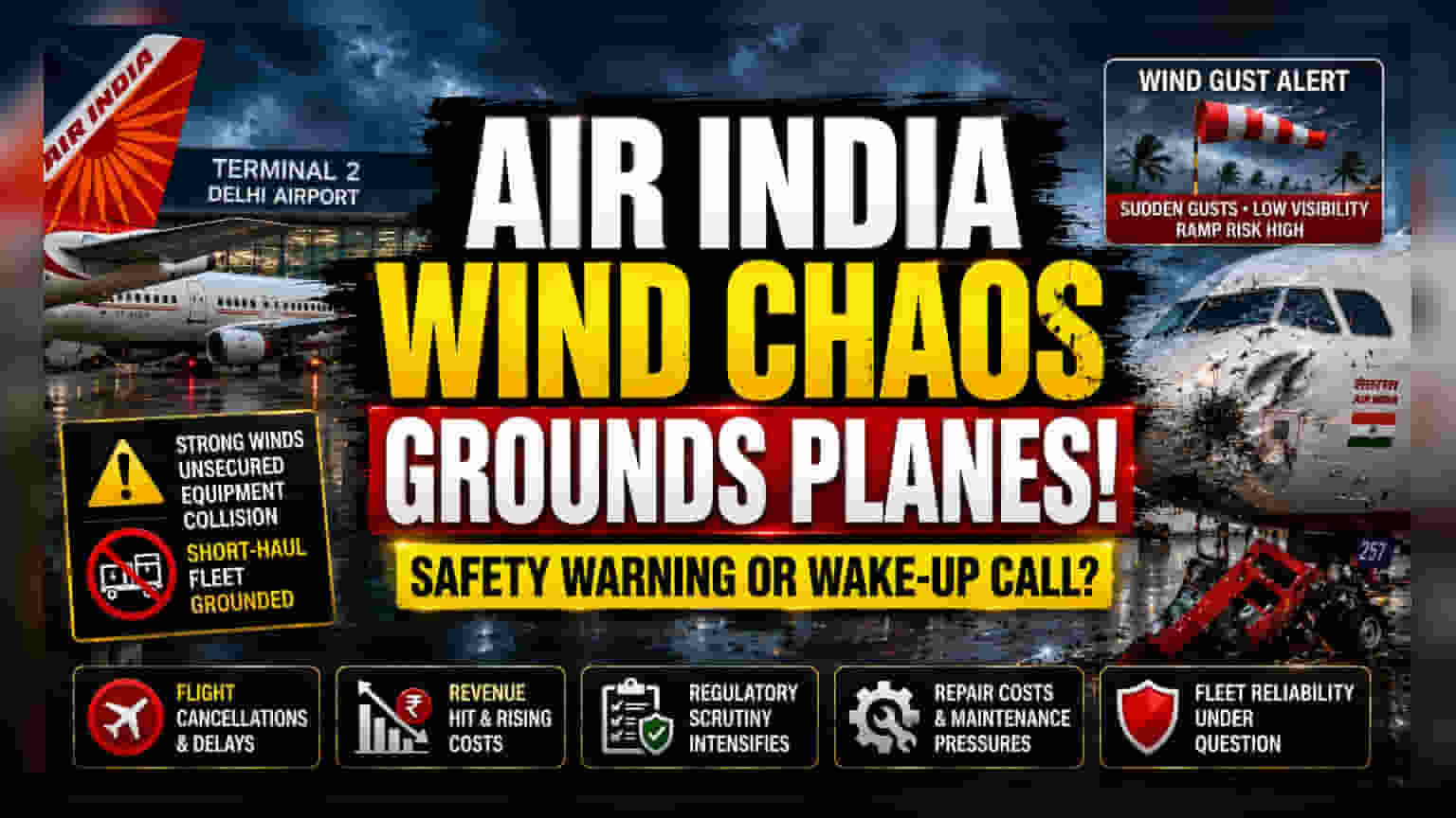 Air India Operational Hurdles Mount After Delhi Tarmac Incident