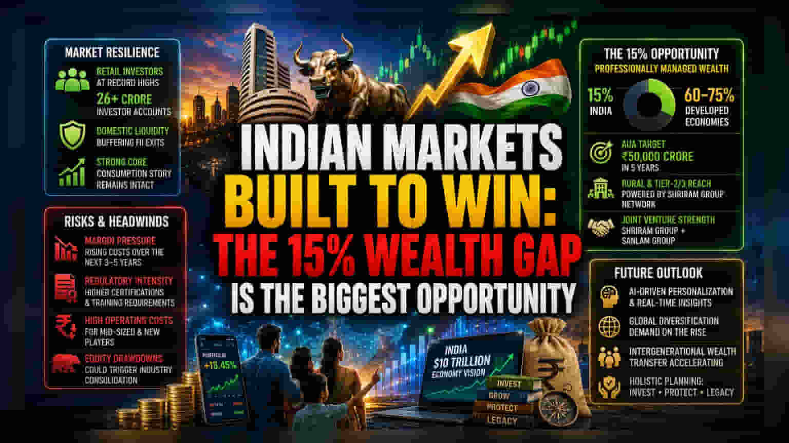 Shriram Wealth CEO: சந்தை ஏற்ற இறக்கங்களுக்கு மத்தியில் நீண்ட கால வளர்ச்சி மீது நம்பிக்கை!