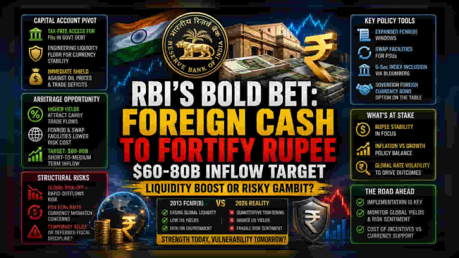 India’s $80B Forex Play: Can Debt Reforms Offset Rupee Risk?