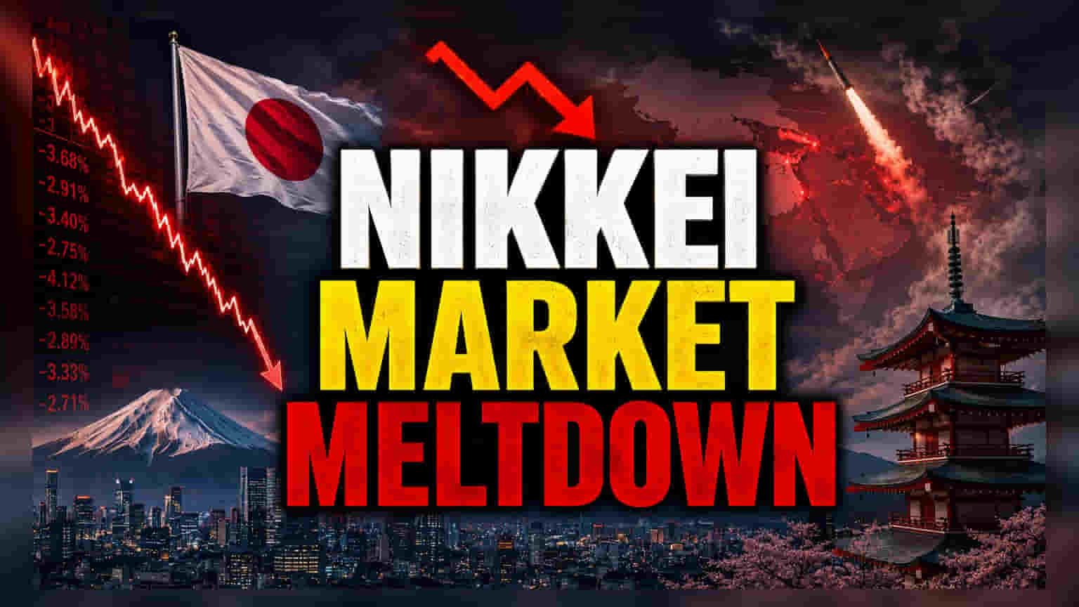 Nikkei Plunges 3.7% as AI Bubble Fears and Iran War Collide