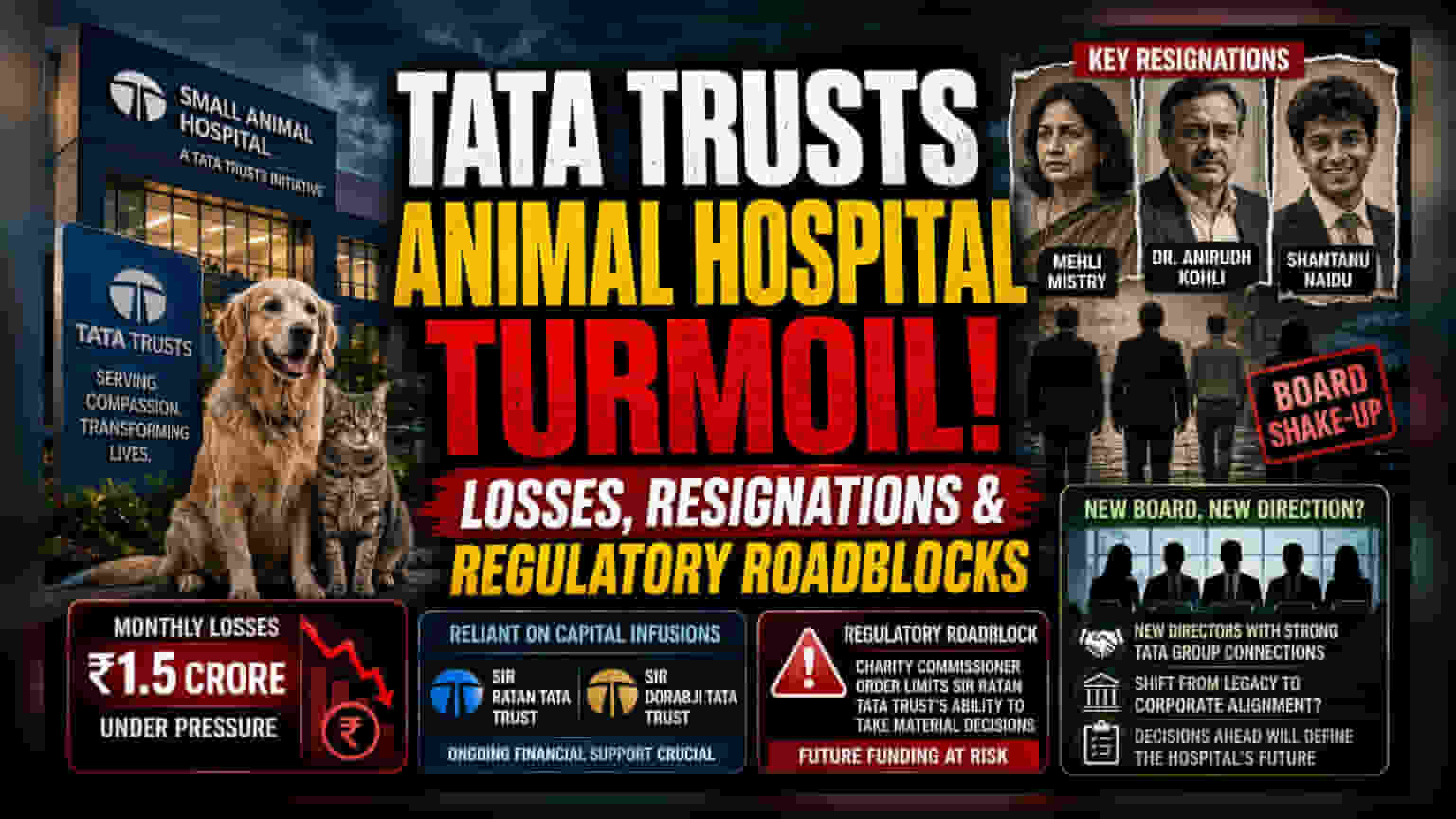 Tata Trusts Dispute Strains Veterinary Hospital Operations