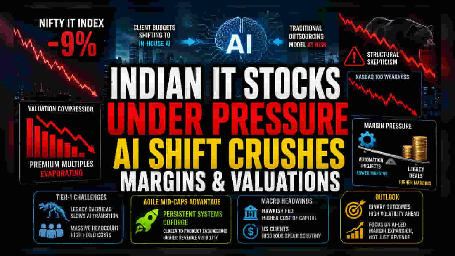 Nifty IT Share Price: AI பாதிப்பால் சரிவு! பழைய டெக் நிறுவனங்களுக்கு சிக்கல்