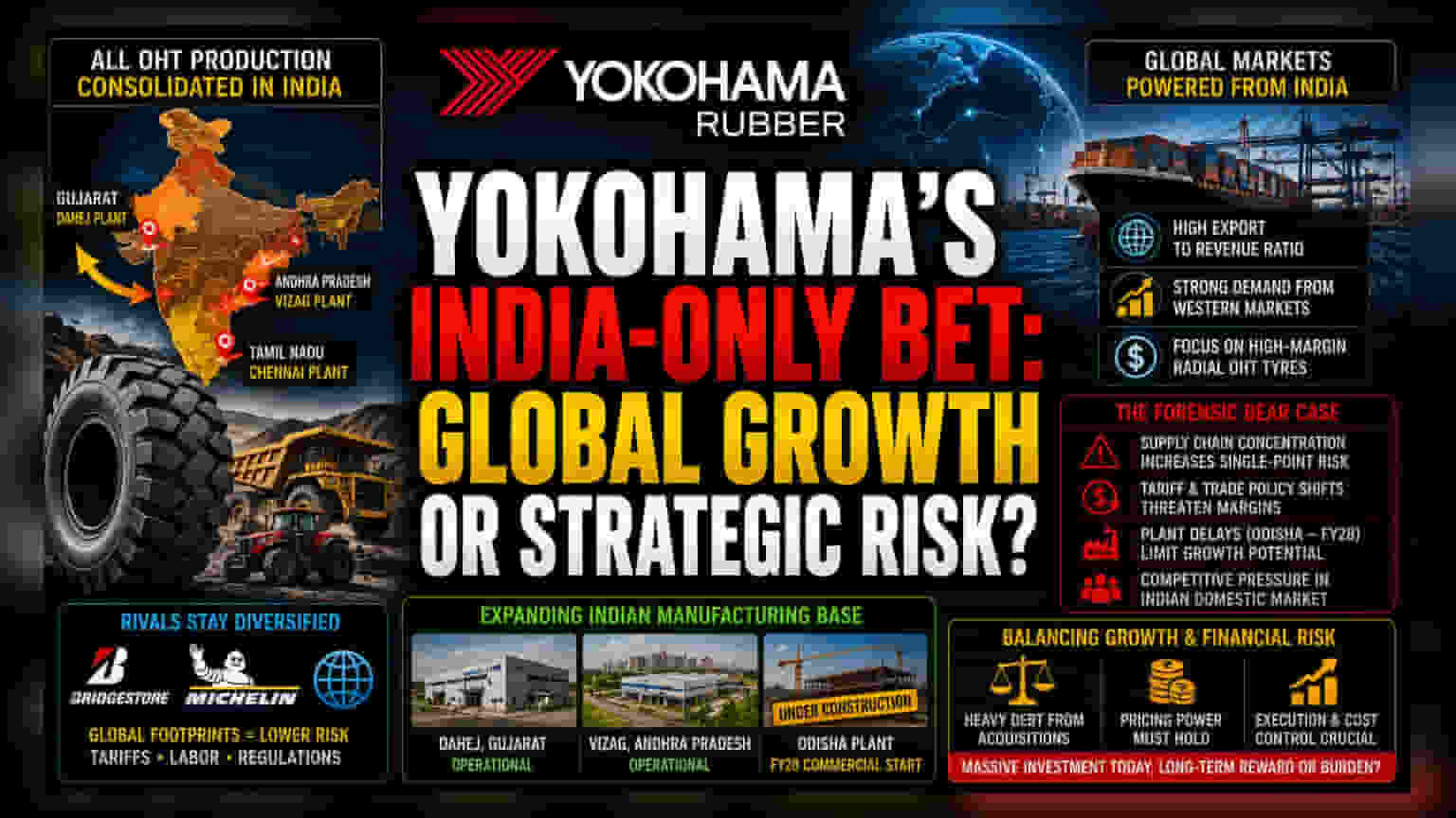 Yokohama Rubber: இந்தியாவில் ₹8,000 கோடி முதலீடு - ஒரே இடத்தில் உற்பத்தி, பெரும் ரிஸ்க்?