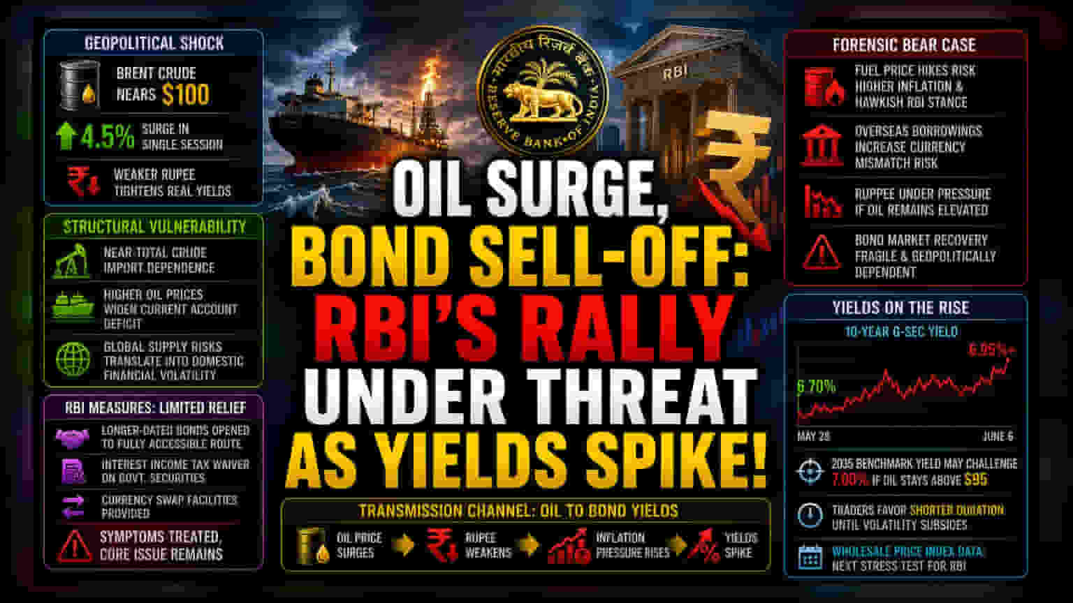 India Bond Market Stalls as Oil Prices Scuttle RBI Pivot