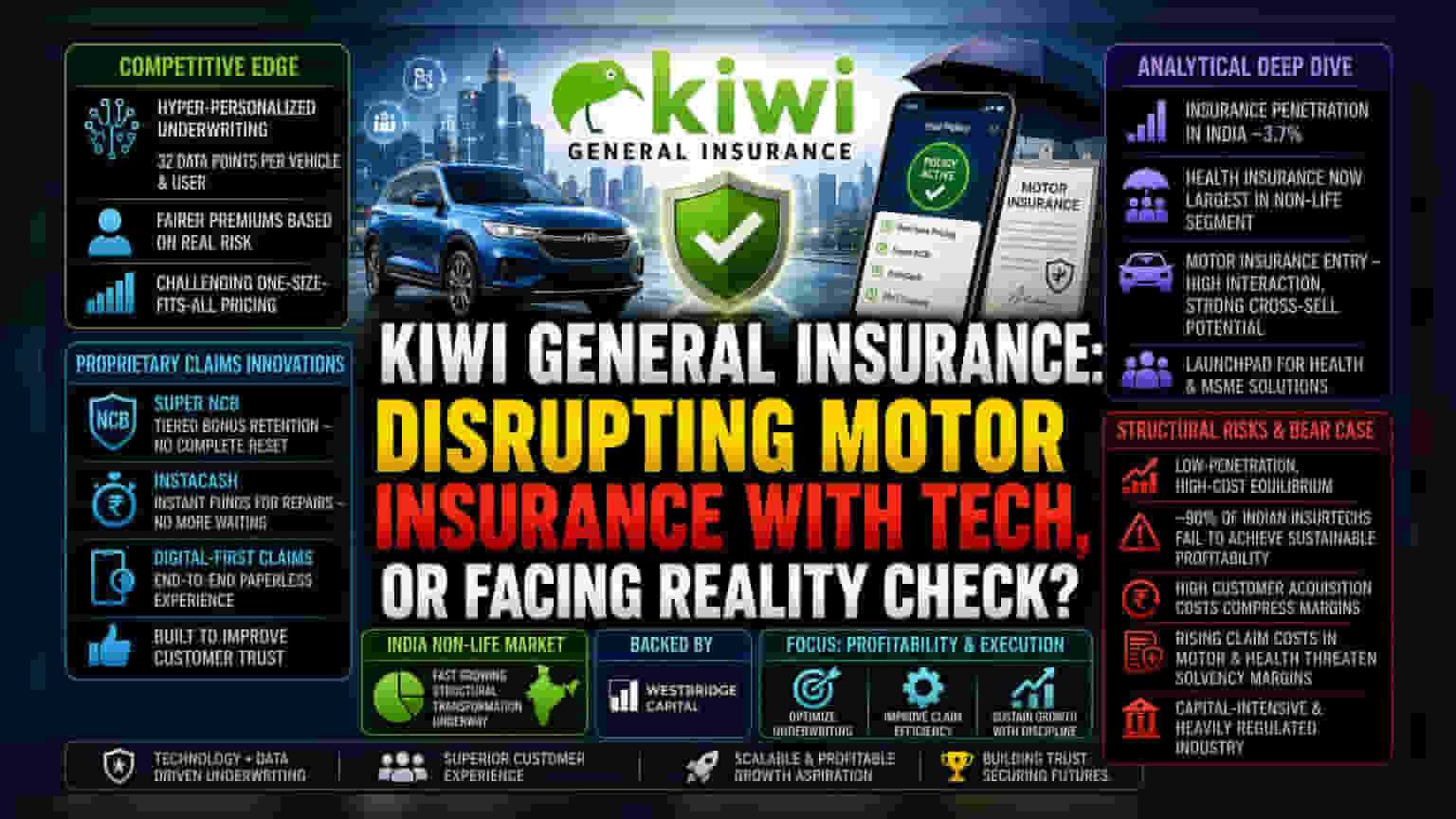 Kiwi Insurance Debuts with Data-Driven Motor Insurance Model