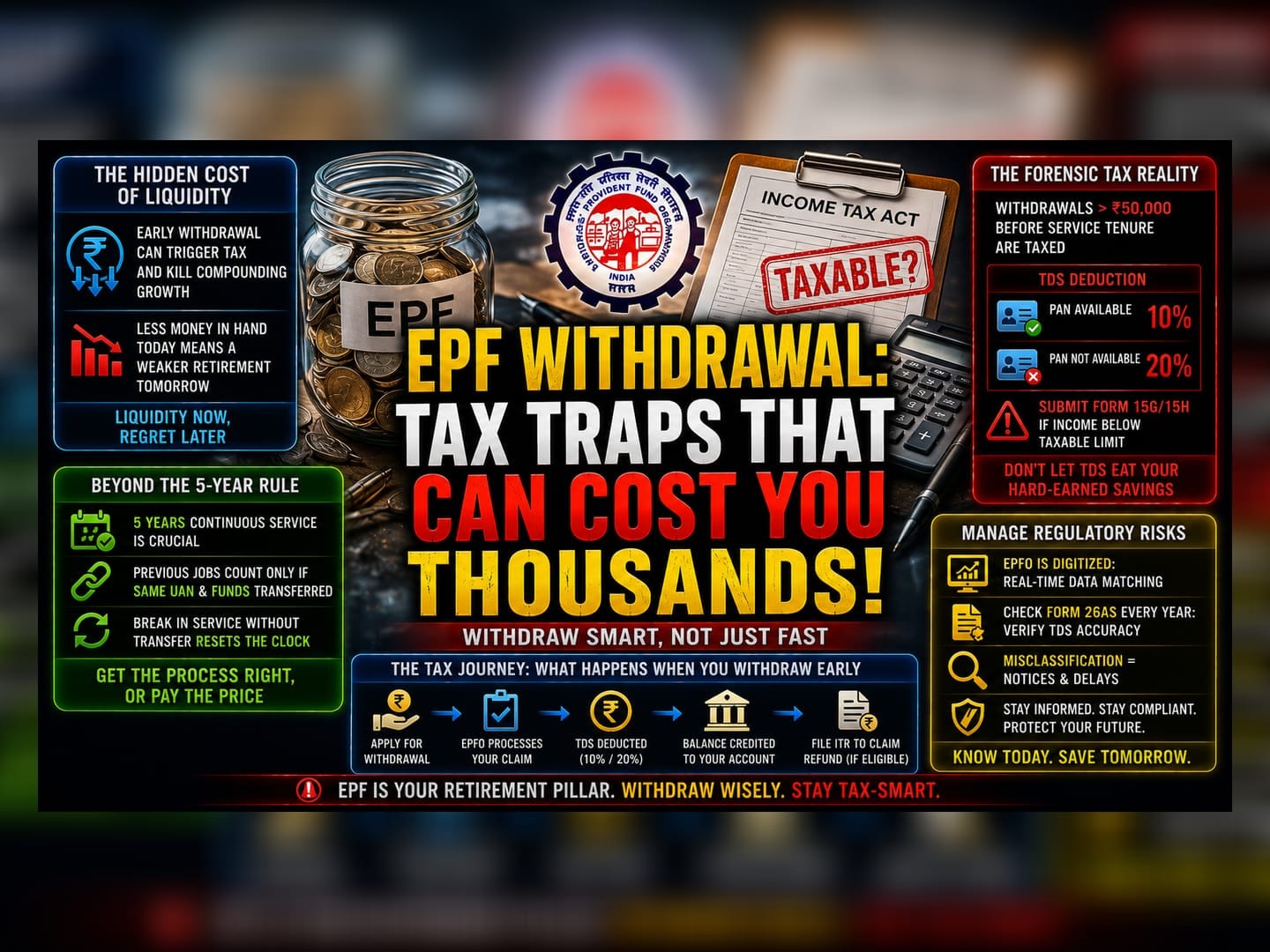 EPF Tax Traps: Why Five Years of Service Is Not Enough