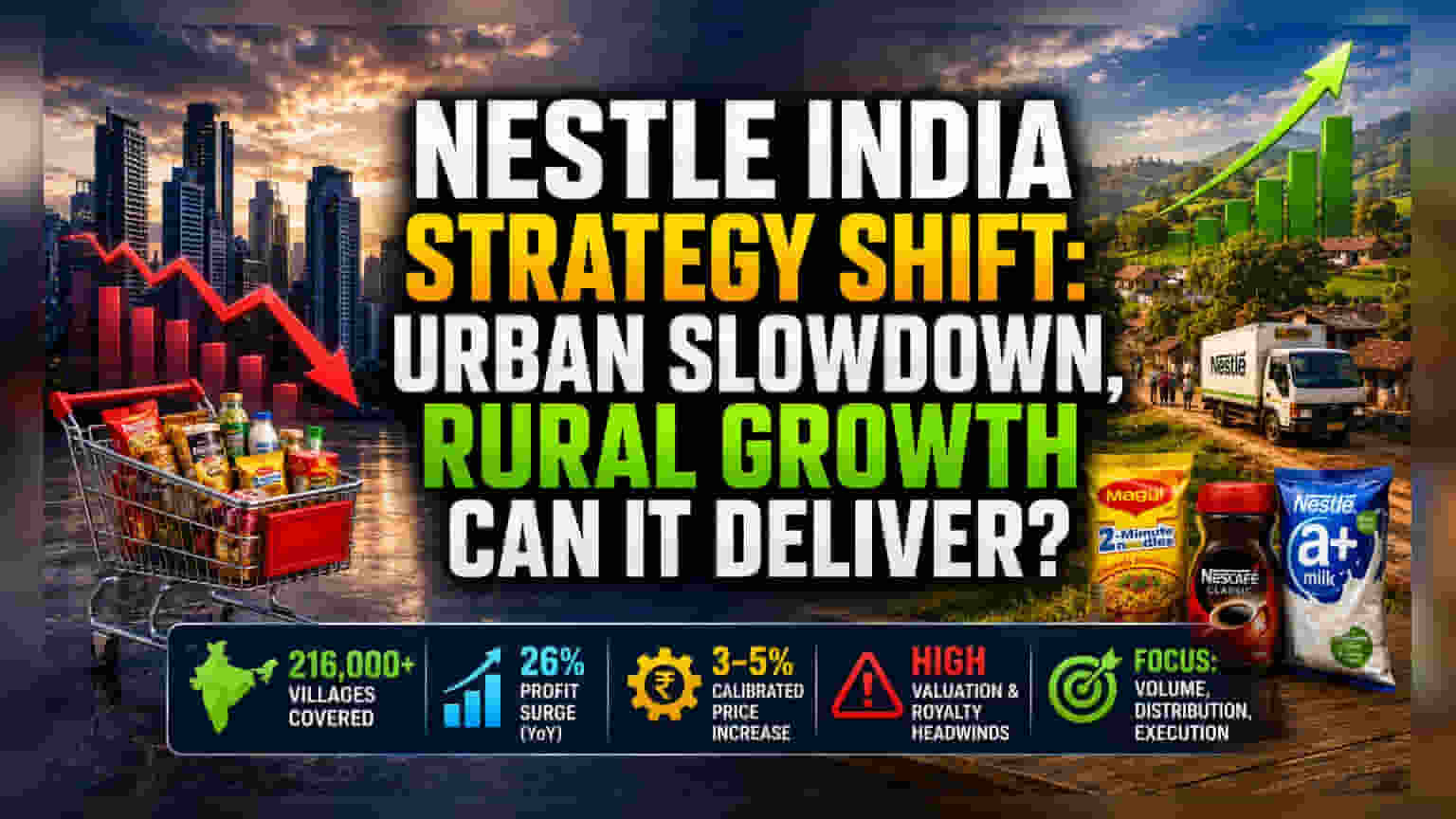 Nestle India Stock: शहरी मागणी घटली, आता गावांवर लक्ष! कंपनीची नवी रणनीती.