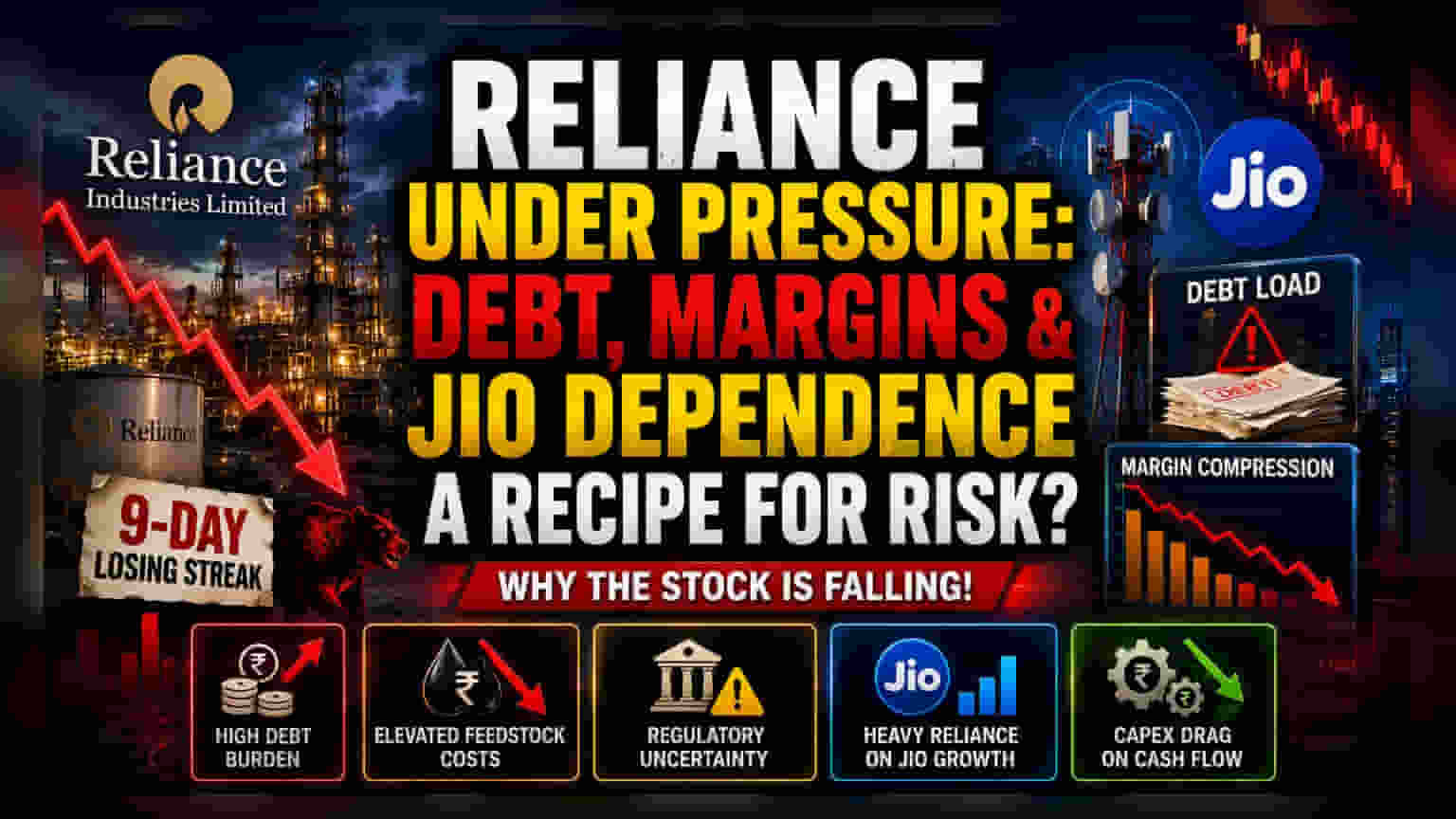 Reliance Industries Share Price: 52-Week Low પર RIL, શું છે ચિંતાનું કારણ?
