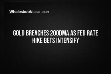 Gold Breaches 200DMA as Fed Rate Hike Bets Intensify