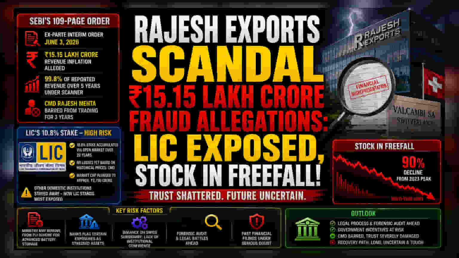 Rajesh Exports Reels as SEBI Probe Targets Revenue Integrity