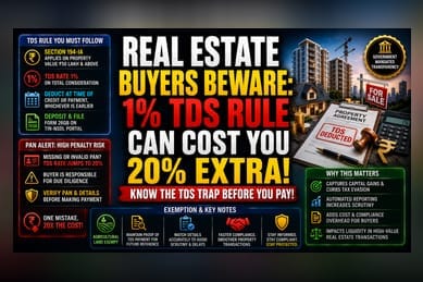New TDS Rules for Property Deals Over ₹50 Lakh Explained