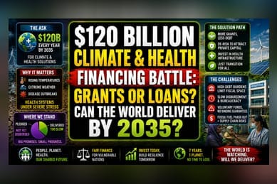 Health Groups Target $120B Climate Goal Amid Funding Stagnation