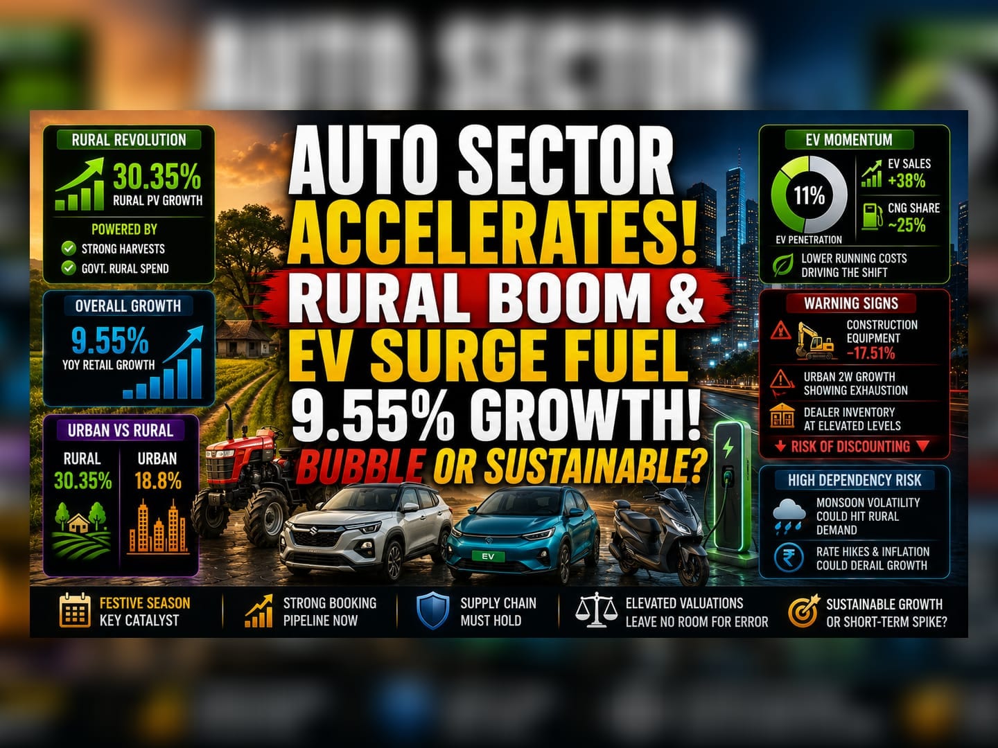 India Auto Retail Surge: Rural Shift Masks Urban Cooling