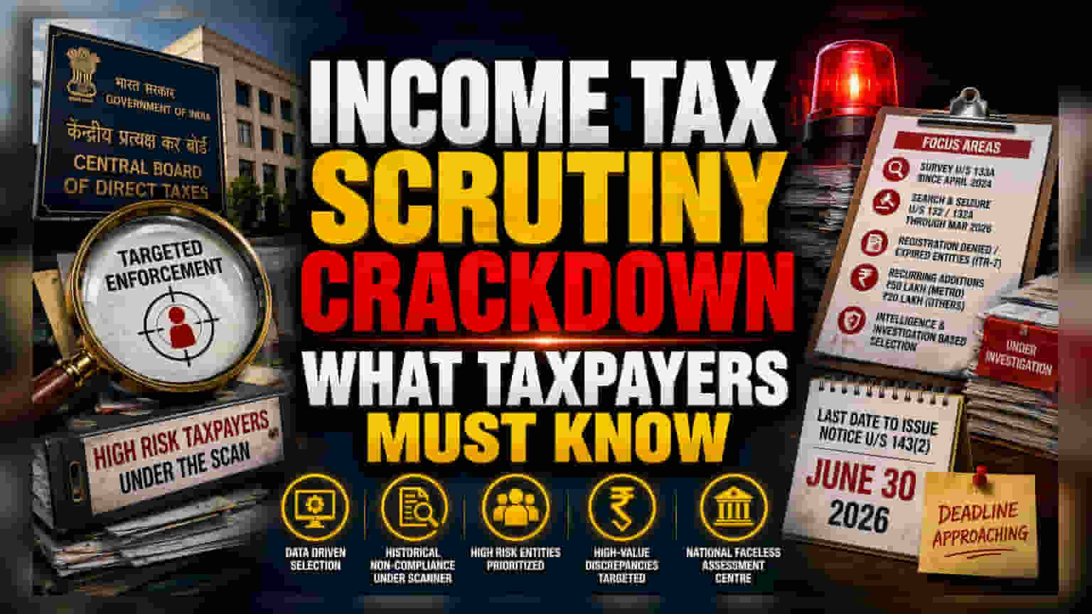 CBDT Shifts Scrutiny Strategy: Targeting High-Risk Tax Entities