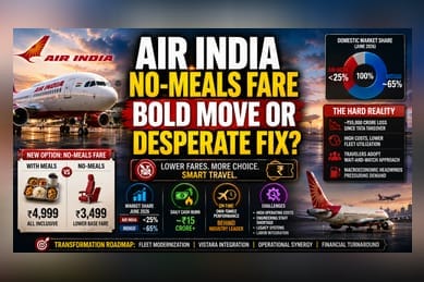 Air India Pilots 'No-Meal' Fares Amid Mounting Financial Pressures