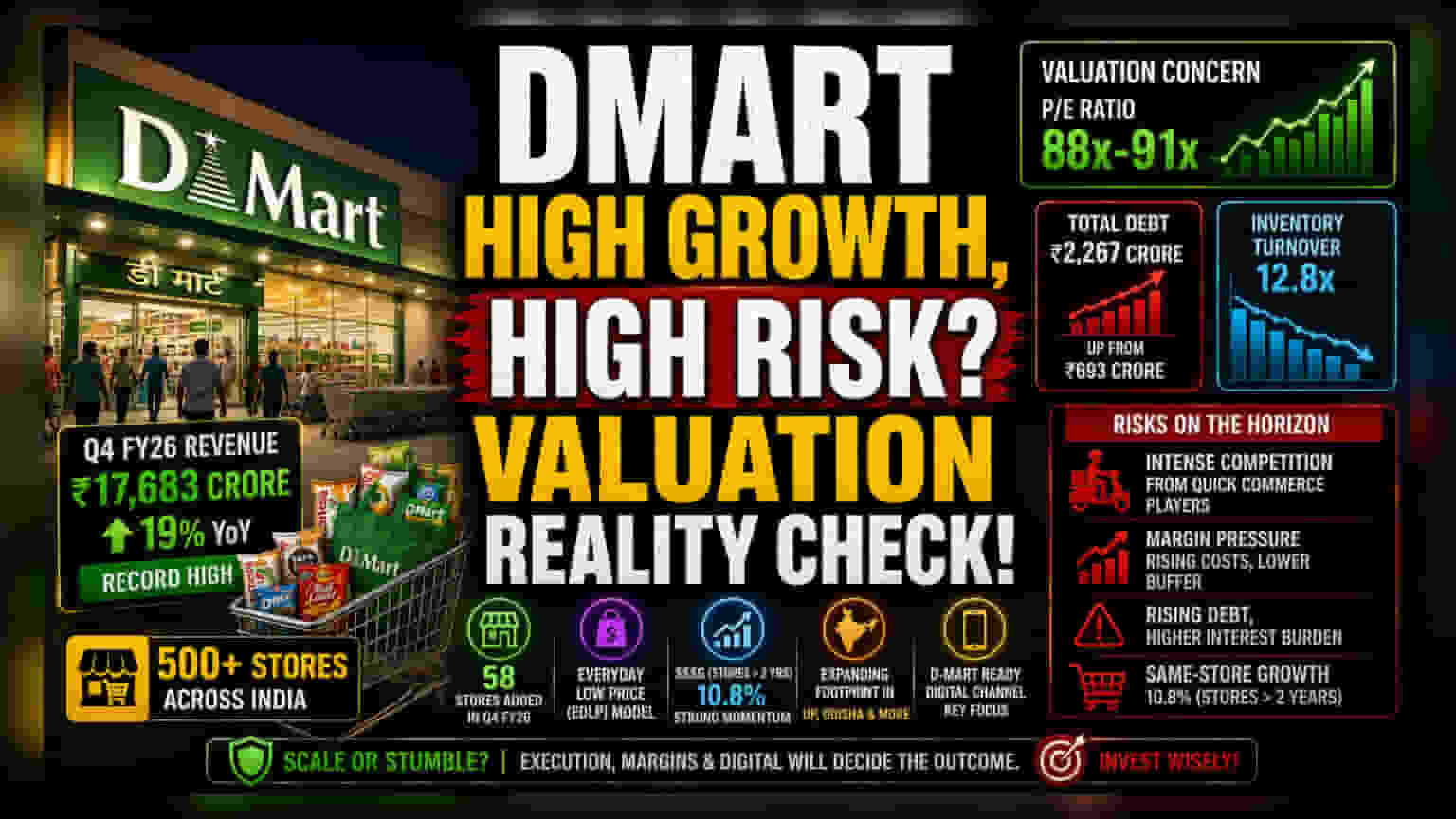 D-Mart ની 500 સ્ટોર્સની રફતાર: ગ્રોથ કે માર્જિન પર જોખમ?