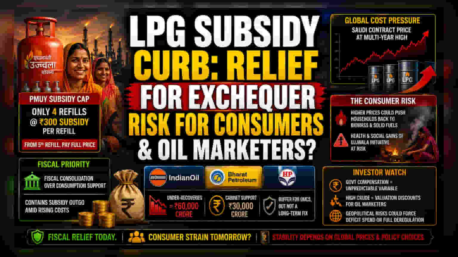 LPG సబ్సిడీ కోత: ఉజ్జ్వల పథకం లబ్ధిదారులకు షాక్! ప్రభుత్వం కీలక నిర్ణయం