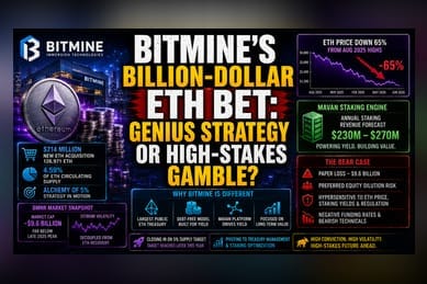 Bitmine’s $214M Ether Buy: Institutional Bet or Value Trap?