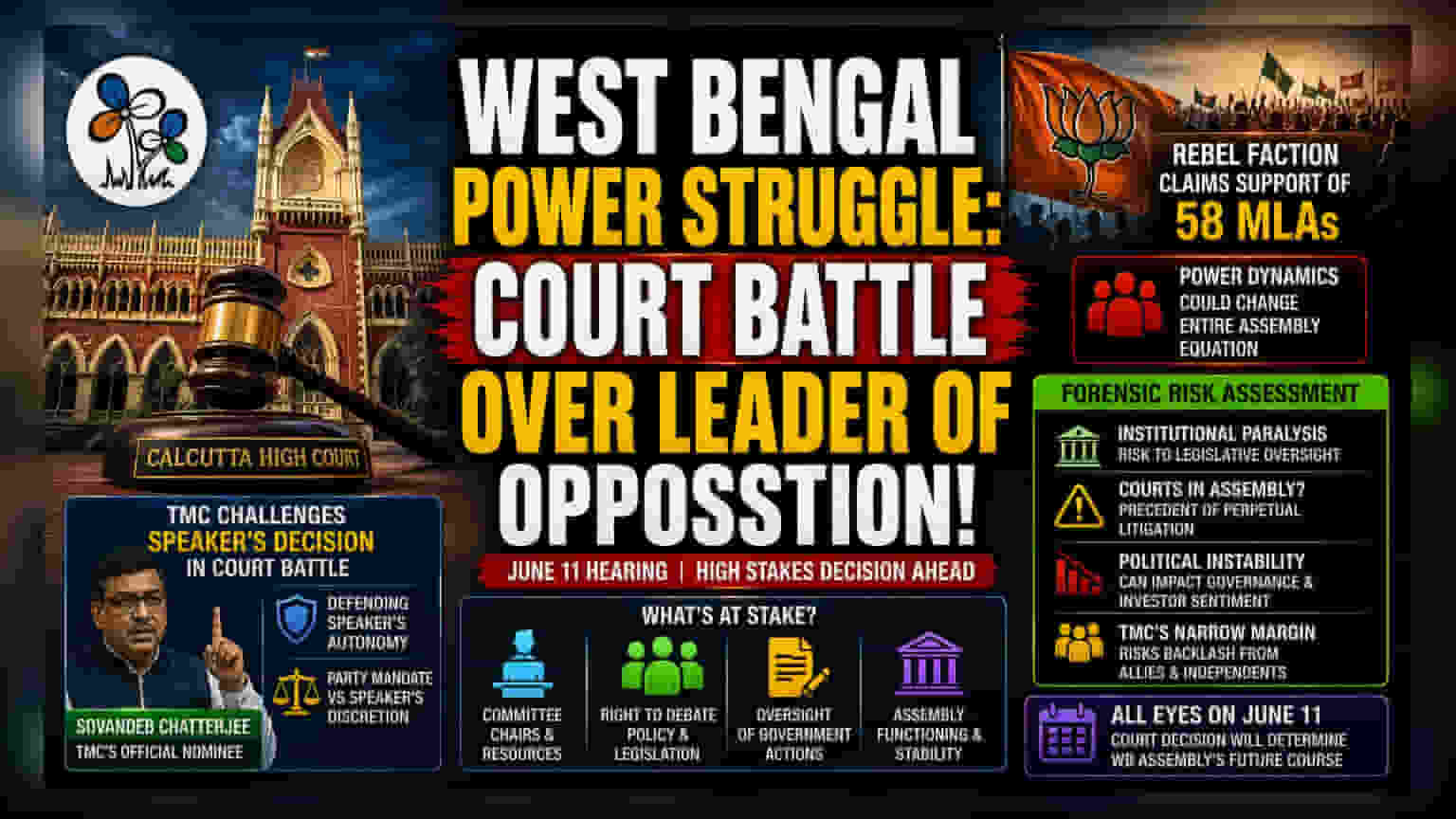 West Bengal Assembly Gridlock ਦਾ ਖਤਰਾ: TMC ਨੇ Speaker ਦੇ ਫੈਸਲੇ ਨੂੰ ਦਿੱਤੀ High Court ਵਿੱਚ ਚੁਣੌਤੀ