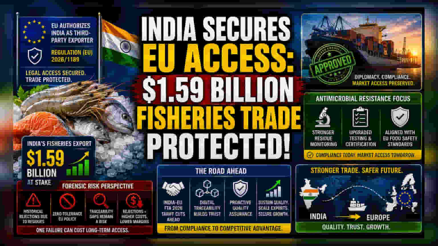 India Clears EU Export Hurdle for Agri and Marine Goods