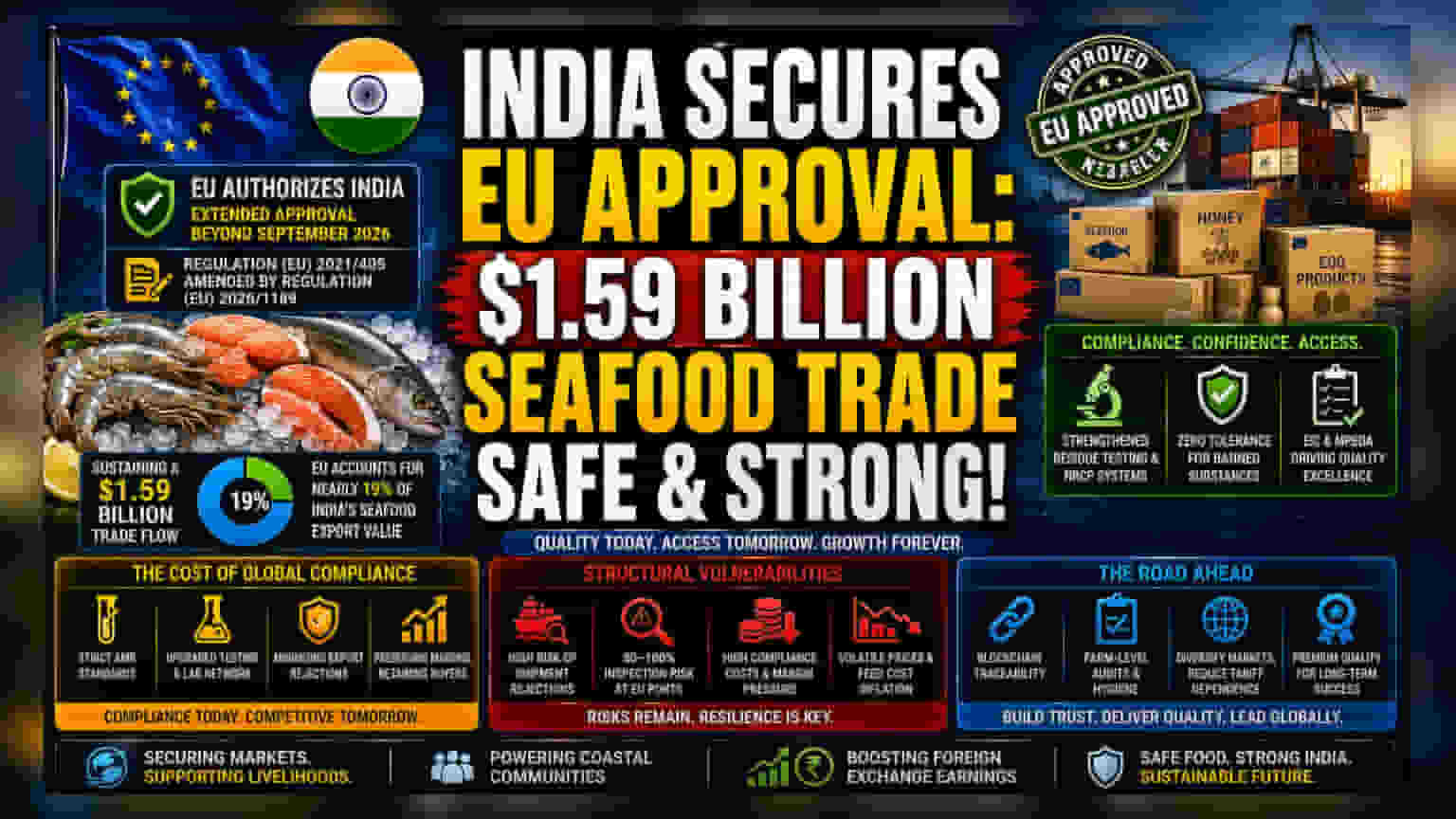 EU Secures India's Seafood Exports Amid Tightened AMR Norms