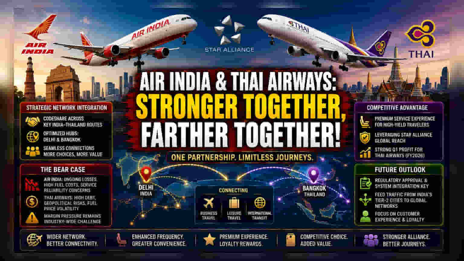 Air India, Thai Airways Align on Network Expansion Strategy