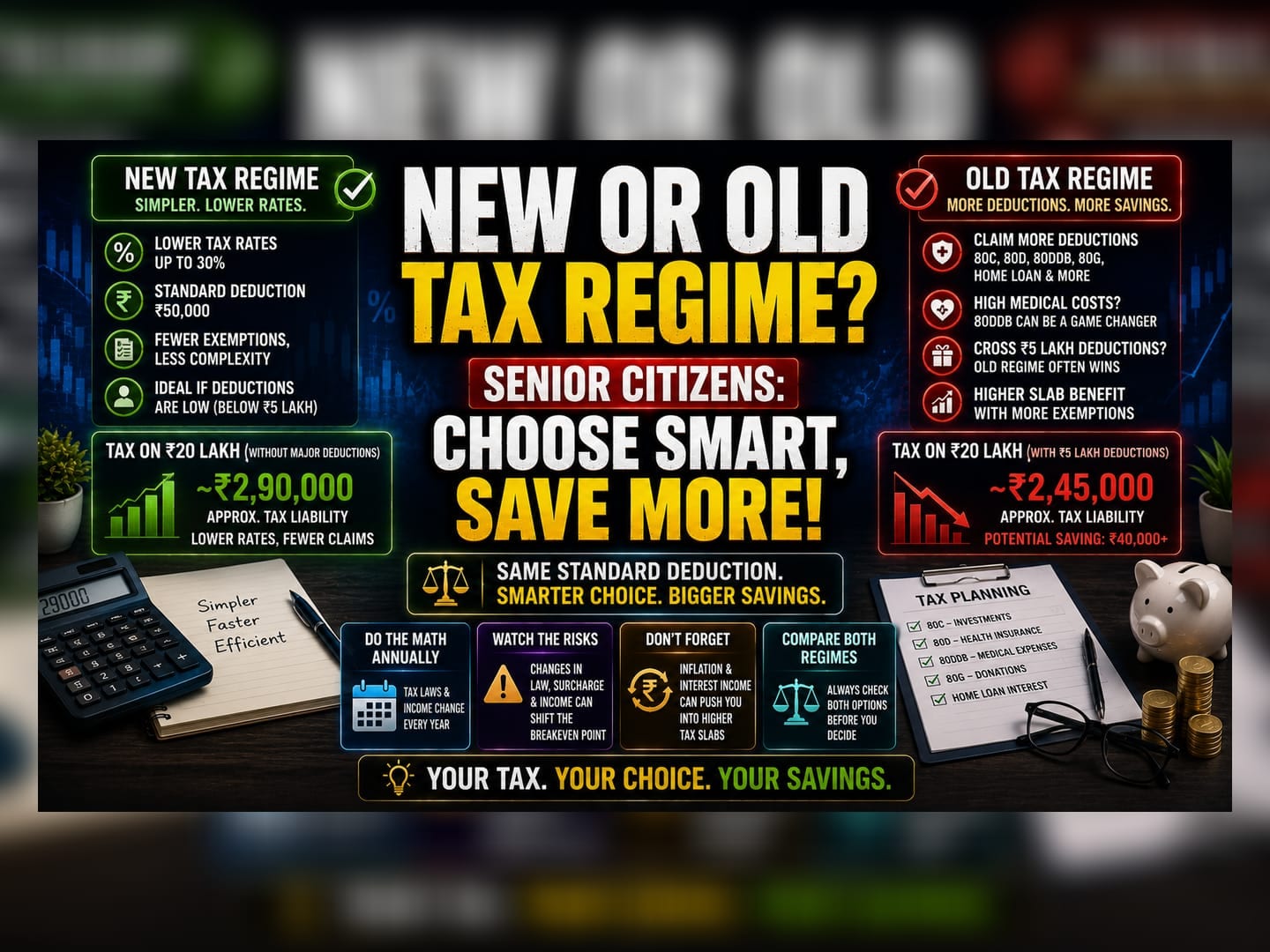 Senior Tax Filing: The Break-Even Point for Old vs. New