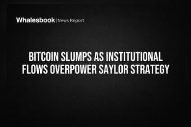 Bitcoin Slumps as Institutional Flows Overpower Saylor Strategy