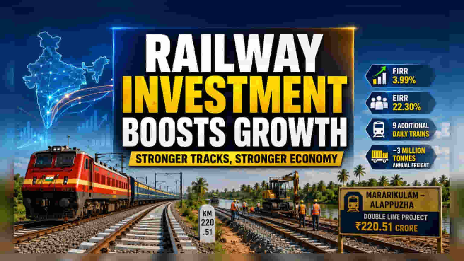 Kerala Rail Project: ₹220 करोड़ के ट्रैक डबलिंग से क्षमता विस्तार का पूरा विश्लेषण