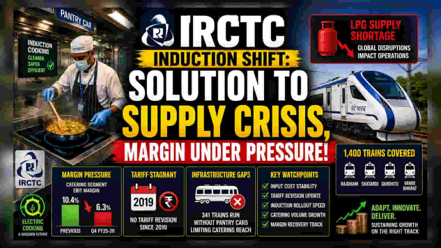 IRCTC के किचन में बड़ा बदलाव: LPG की किल्लत, अब इलेक्ट्रिक स्टोव पर बनेगा खाना!