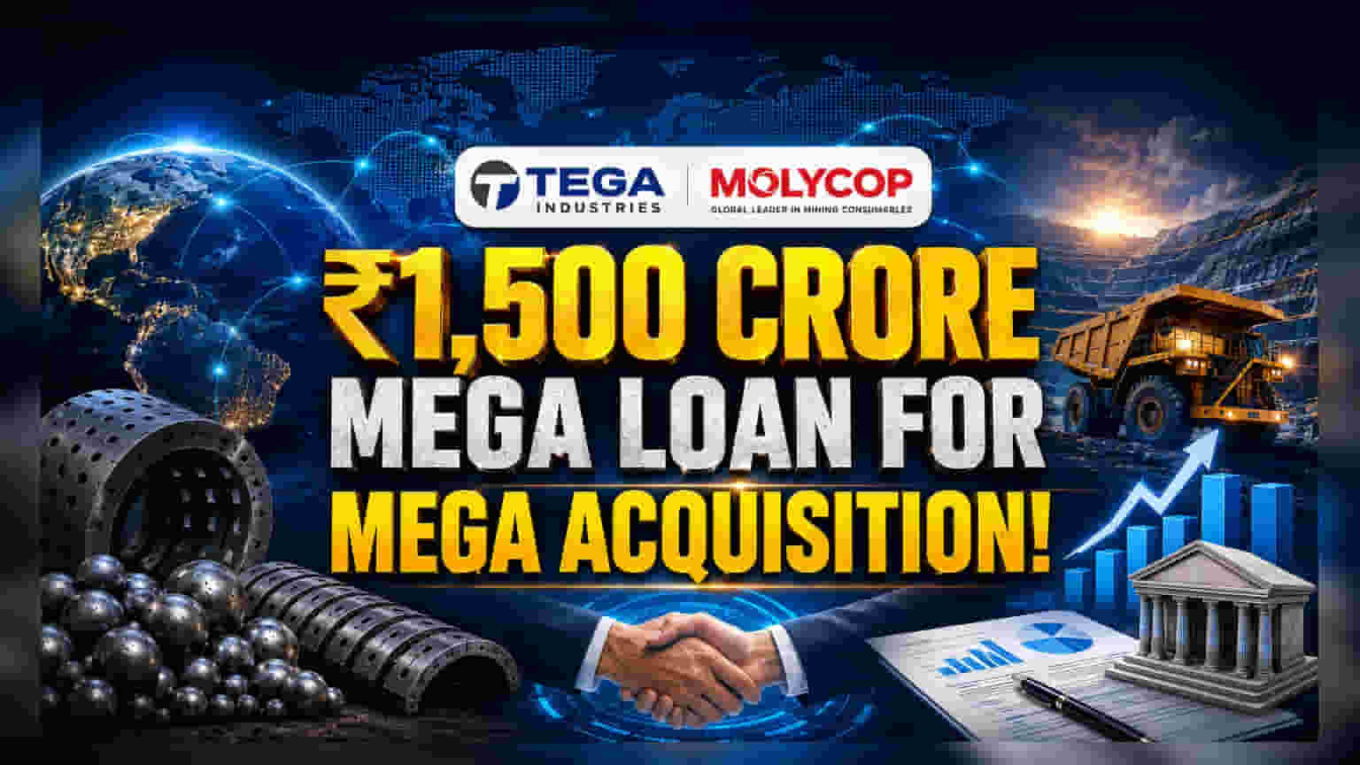 Tega Industries: Molycop ખરીદી માટે ₹1,500 કરોડની લોન મેળવી, દેવું વધ્યું!