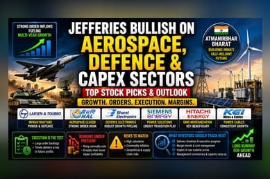 Jefferies Bullish on India's Power and Defence Stocks