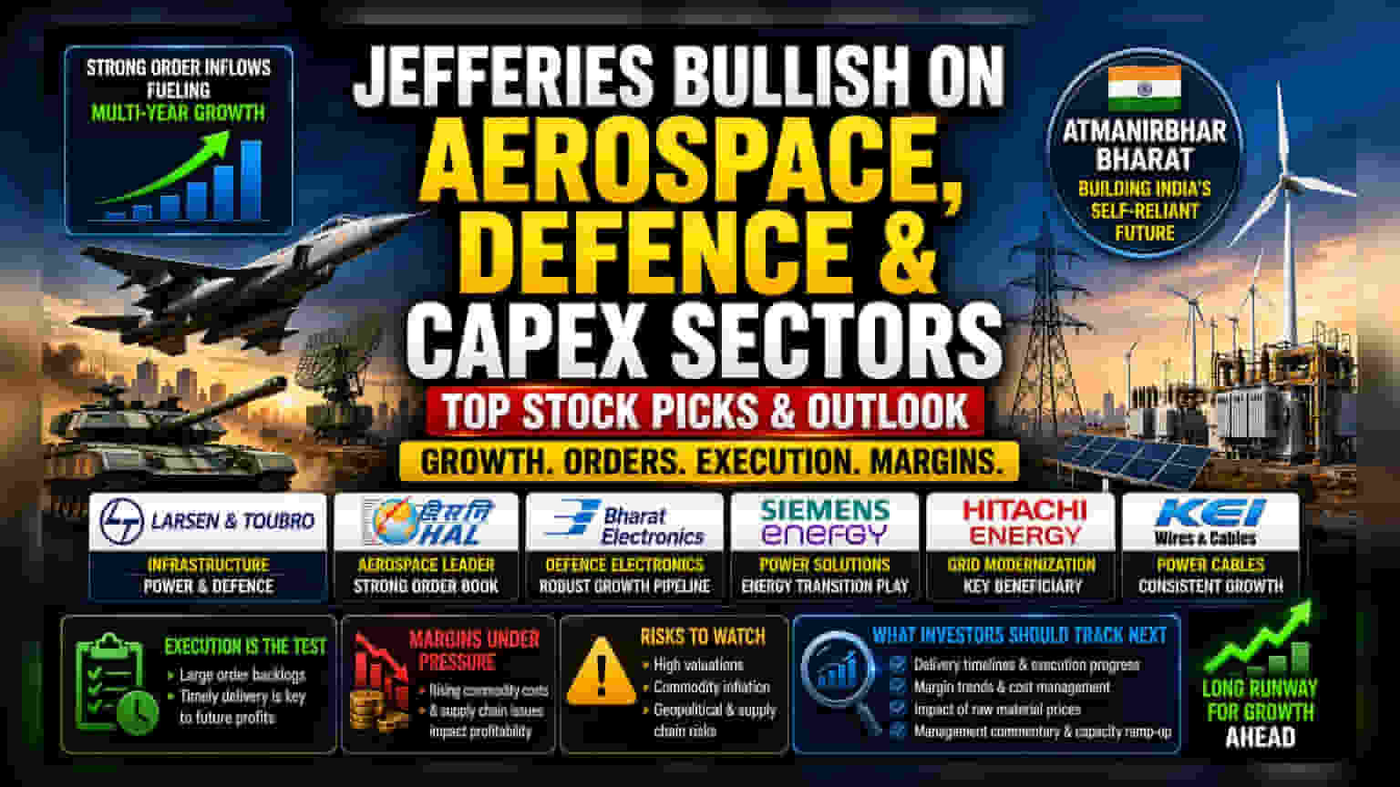 Jefferies चा भारतीय पॉवर आणि डिफेन्स स्टॉक्सवर विश्वास; L&T, HAL, BEL ला फायदा?