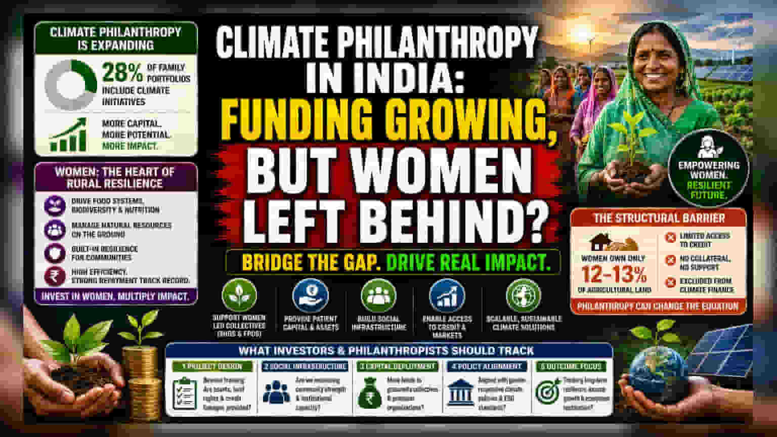India's Climate Philanthropy: The Gap in Women-Led Funding