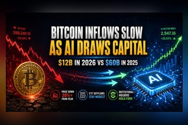 Bitcoin Inflows Cool As Capital Pivots Toward AI Stocks