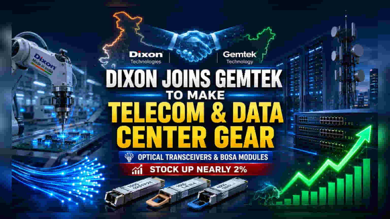 Dixon Technologies आणि Gemtek ची भागीदारी! आता बनणार डेटा सेंटर आणि टेलिकॉम उपकरणांचे उत्पादन