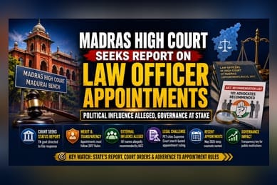 Madras HC Seeks Report on TN Law Officer Appointments