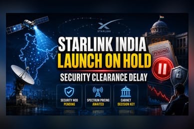 India Puts Starlink Launch on Hold Amid Security Concerns
