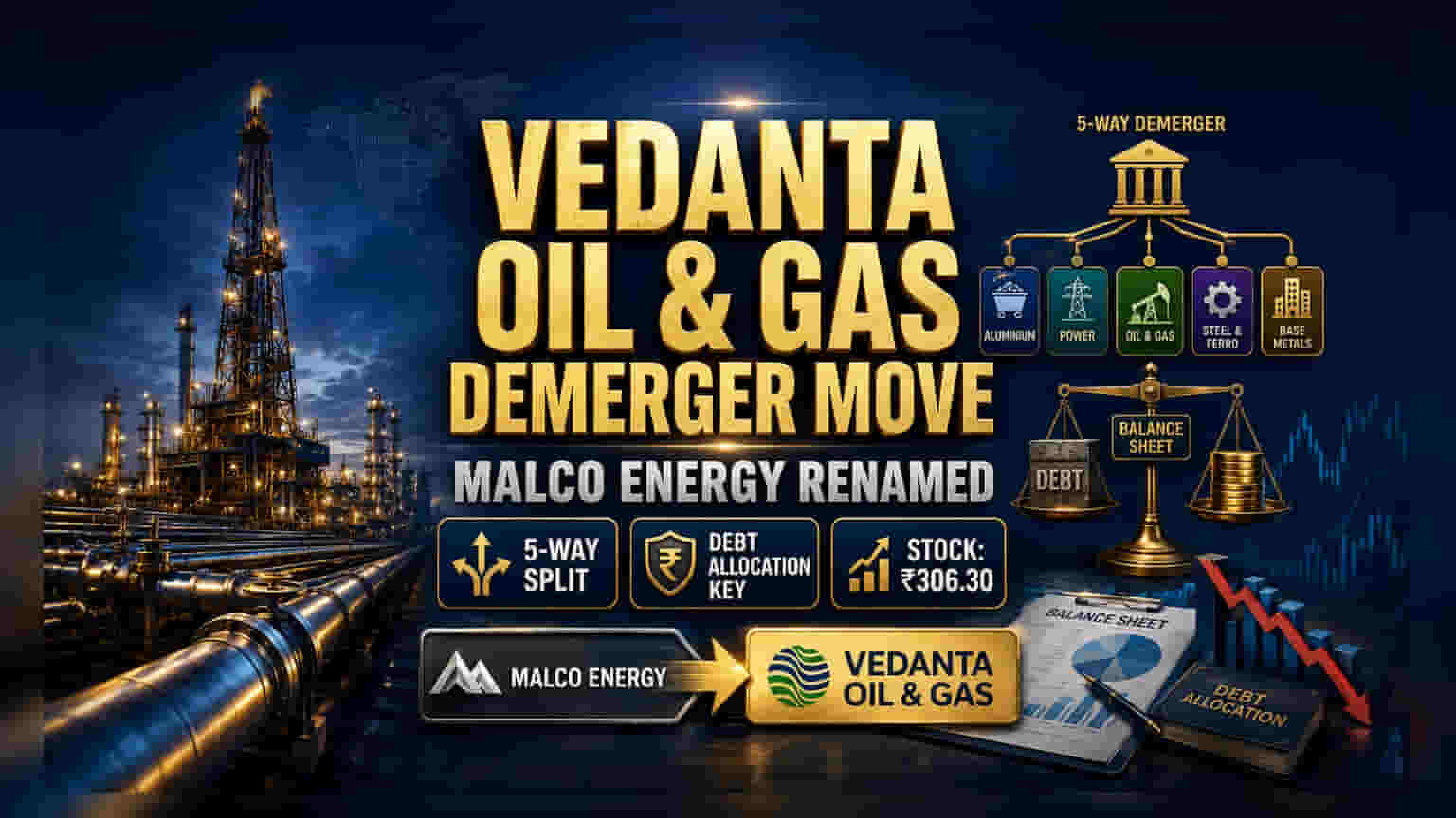 Vedanta Share Price: Vedanta Oil & Gas Ltd. બન્યું નવું નામ, 5 કંપનીઓમાં વિભાજનની પ્રક્રિયા તેજ