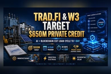 $650M Onchain Credit Program: AI and Blockchain to Speed Up Equipment Lending