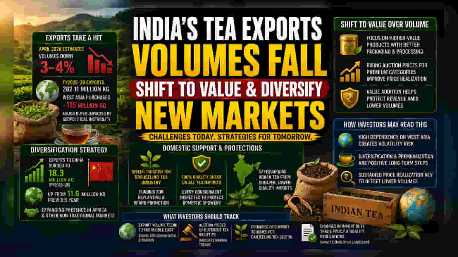 India's Tea Exports Hit by West Asia Tensions