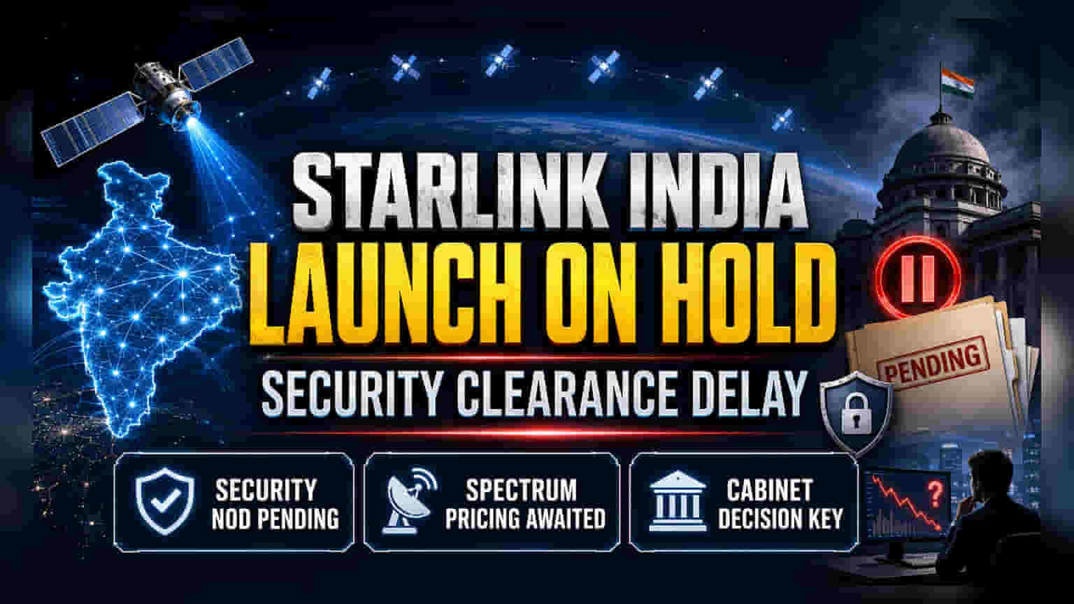 India Stalls Starlink Launch Over Security Concerns