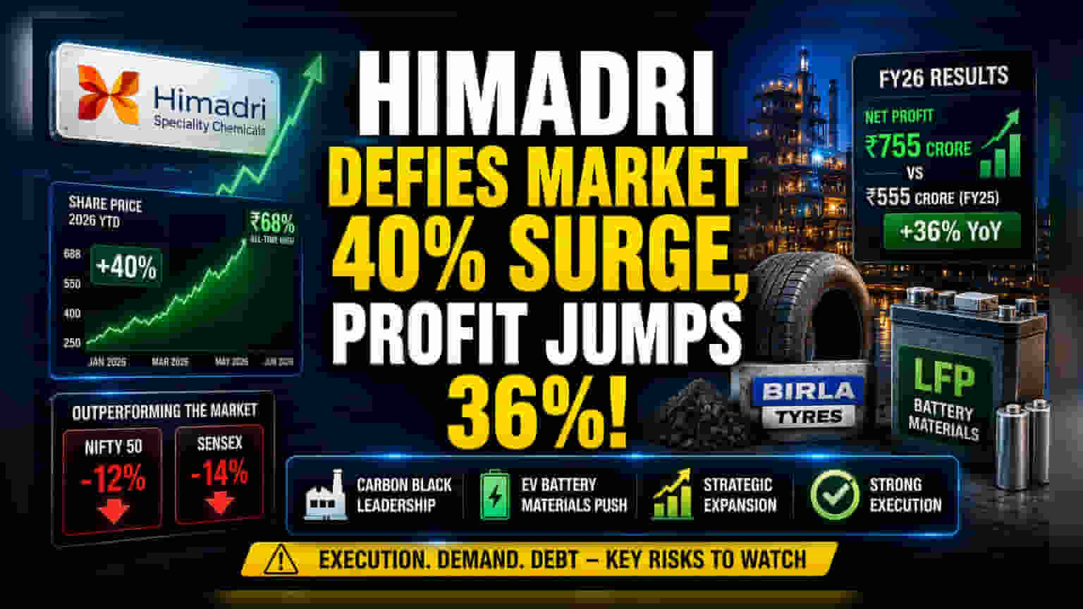 Himadri Speciality Share Price: முதலீட்டாளர்களுக்கு குட் நியூஸ்! லாபம் **36%** உயர்வு, Share ஆல் டைம் ஹை!
