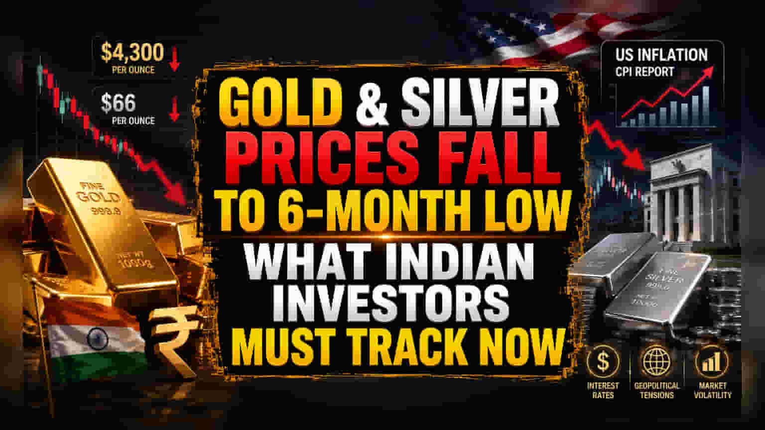 Gold-Silver Price: સોના-ચાંદીમાં 6 મહિનાનો સૌથી મોટો ઘટાડો! જાણો કારણ અને ભારતીય બજાર પર અસર