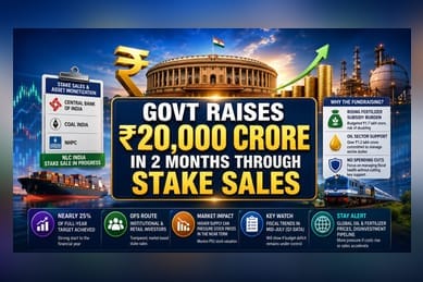 Government Raises ₹20,000 Crore to Offset Subsidy Pressures