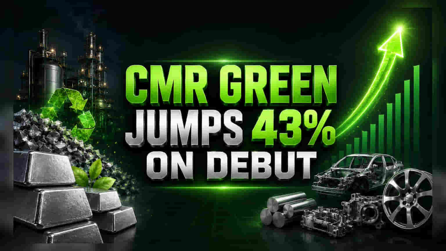 CMR Green Technologies की शेयर बाजार में धमाकेदार एंट्री! IPO प्राइस से **43%** ऊपर खुला शेयर
