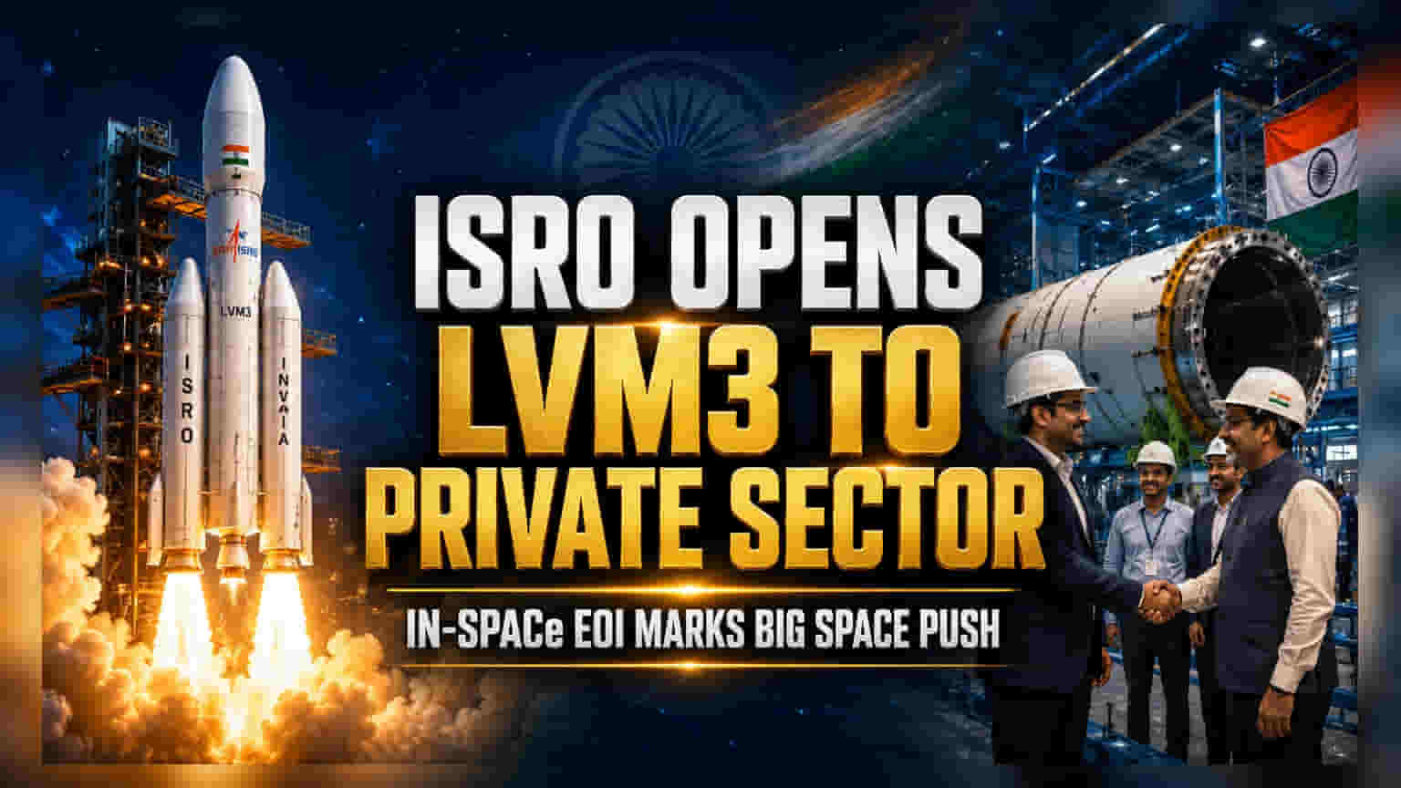 ISRO का 'बाहुबली' रॉकेट टेक अब प्राइवेट कंपनियों के लिए खुला! प्राइवेट सेक्टर में अंतरिक्ष मिशन की नई उड़ान