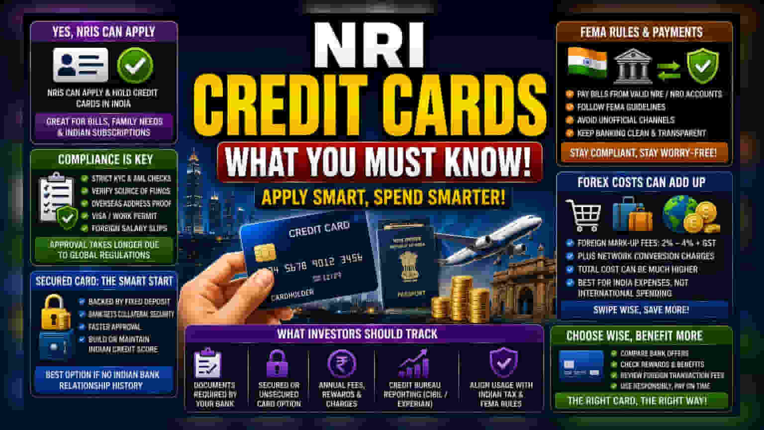 NRI के लिए भारत में क्रेडिट कार्ड: ये बातें जानना बेहद ज़रूरी!