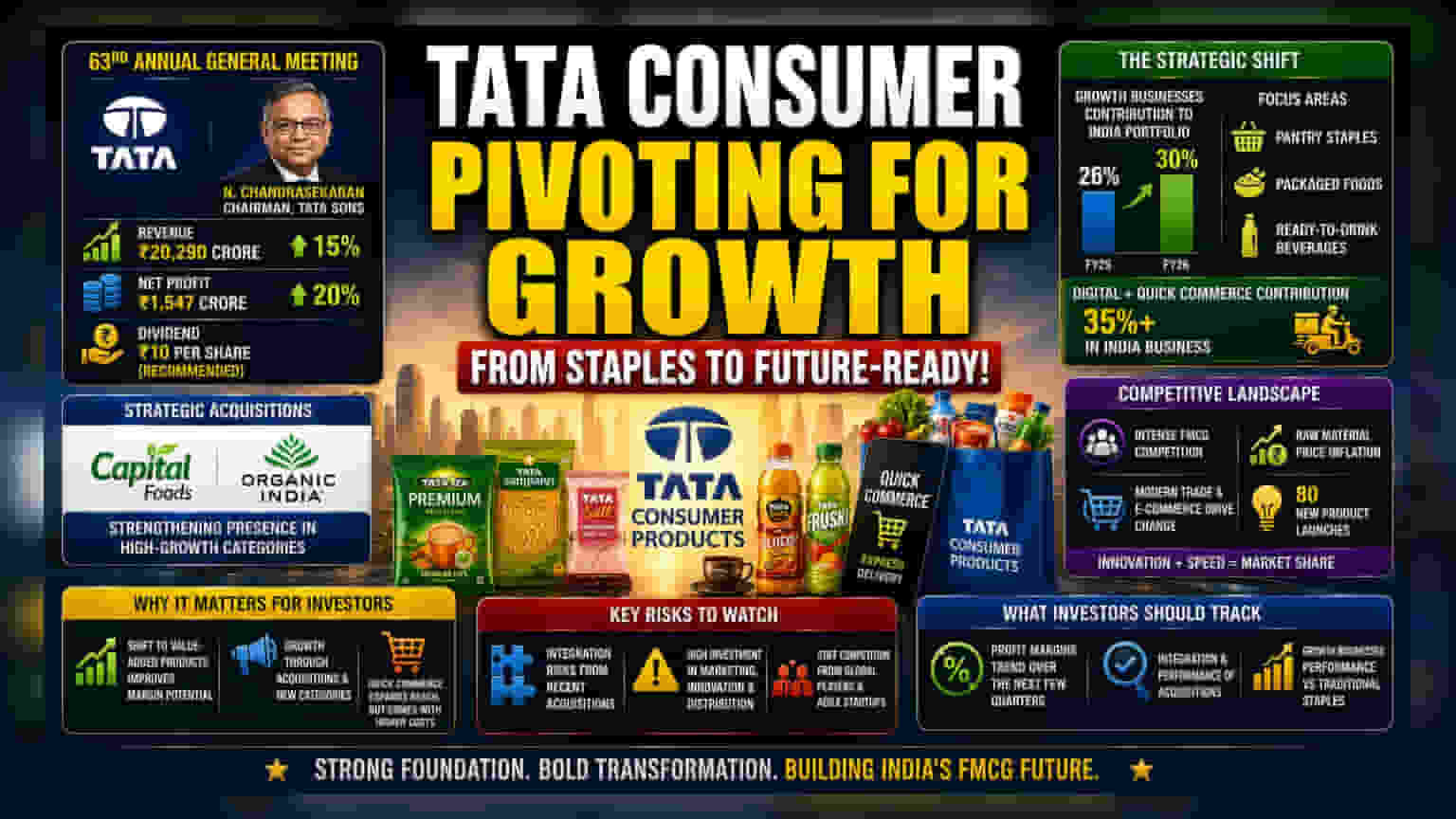 Tata Consumer का बड़ा दांव: चाय-नमक से FMCG दिग्गज बनने की राह पर, नई कंपनियों में भारी निवेश