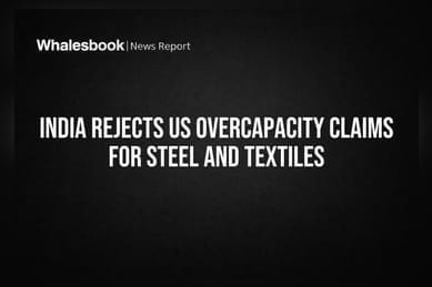 India Rejects US Overcapacity Claims for Steel and Textiles